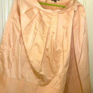 Banana Republic Peach midi pleated skirt size 10